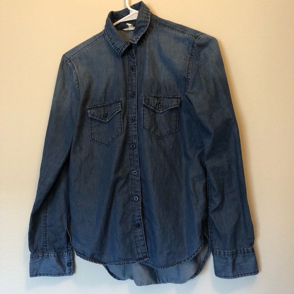 Denim button down shirt